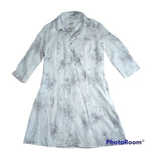 Malvin Hamburg linen shirt dress tunic 8